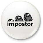 printfashion Impostor - Among us - Kitűző, hűtőmágnes - Fehér (3924922)