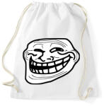 printfashion TrollFace - Sportzsák, Tornazsák - Fehér (435923)
