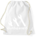 printfashion Autószerelő - Sportzsák, Tornazsák - Fehér (4702558)