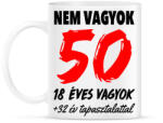 printfashion Nem vagyok 50! - Bögre - Fehér (993193)