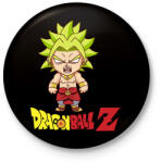 printfashion Dragon Ball Z Broly - Kitűző, hűtőmágnes - Fekete (3098893)
