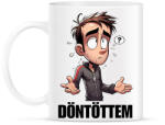 printfashion Döntöttem - Vicces mém karikatúra - Bögre - Fehér (15702215)