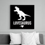 printfashion Lovesaurus - Vászonkép - Fekete (6650249)