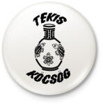printfashion TeKis Köcsög - Kitűző, hűtőmágnes - Fehér (16510567)