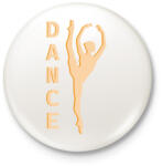printfashion Dance - Balett - Kitűző, hűtőmágnes - Fehér (7167910)