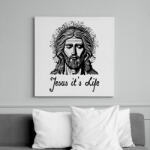 printfashion jesus its life - Vászonkép - Fehér (15478891)