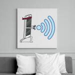 printfashion WIFI fighter - Vászonkép - Fehér (6623151)