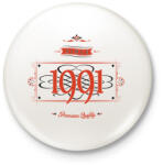 printfashion since-1991-red-black - Kitűző, hűtőmágnes - Fehér (3076537)