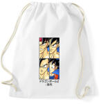 printfashion Dragon ball - Sportzsák, Tornazsák - Fehér (16012033)