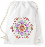 printfashion Matyó mintás mandala - Sportzsák, Tornazsák - Fehér (13183817)