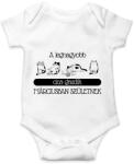 printfashion A legnagyobb cica gazdi - hónappal (4 cica) - Baba Body - Fehér (6308848)