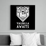 printfashion Vikings Valhalla - Vászonkép - Fekete (6648889)