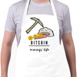 printfashion bitcoin mining - Kötény - Fehér (4911429)
