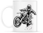 printfashion motocross - Bögre - Fehér (16154018)