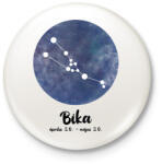 printfashion Bika - Kitűző, hűtőmágnes - Fehér (7475418)