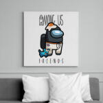 printfashion Among us friends - Vászonkép - Fehér (6634550)