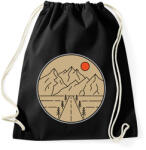 printfashion Utazás, túra - Sportzsák, Tornazsák - Fekete (6868525)