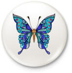 printfashion Butterflies - Kitűző, hűtőmágnes - Fehér (10157366)