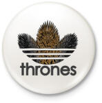 printfashion Thrones - Kitűző, hűtőmágnes - Fehér (3080211)