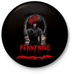 printfashion pennywise-bloody - Kitűző, hűtőmágnes - Fekete (3102473)
