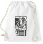printfashion Mona Lisa gitáros - Sportzsák, Tornazsák - Fehér (15679546)