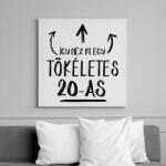 printfashion Így néz ki egy tökéletes 20-as - Vászonkép - Fehér (6626284)