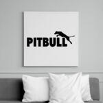 printfashion Pitbull paródia - Vászonkép - Fehér (6625149)