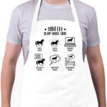 printfashion Lovas dolgok - Kötény - Fehér (12703841)