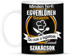 printfashion Legjobbak lesznek szakácsok - Bögre - Fekete (1973382)