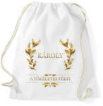 printfashion Károly - Sportzsák, Tornazsák - Fehér (3676107)