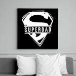 printfashion Superdad - Vászonkép - Fekete (13491797)
