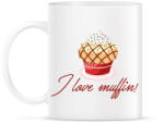 printfashion I love muffin - Bögre - Fehér (788947)