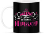 printfashion Bulizni jöttem - Menyasszony (white) - Bögre - Fekete (7264724)