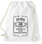 printfashion 50 éves - Sportzsák, Tornazsák - Fehér (13018928)