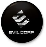 printfashion Evil Corp Glitch - Kitűző, hűtőmágnes - Fekete (3095655)
