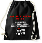 printfashion MIELŐTT BELÉM KÖTSZ - Sportzsák, Tornazsák - Fekete (1505574)
