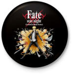 printfashion Fate stay night character - Kitűző, hűtőmágnes - Fekete (3103901)