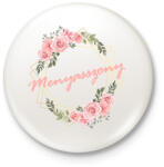 printfashion Menyasszony - Kitűző, hűtőmágnes - Fehér (6368781)