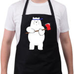 printfashion barebears_icebear - Kötény - Fekete (4927074)