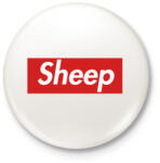 printfashion Sheep - Kitűző, hűtőmágnes - Fehér (3087496)