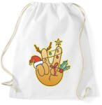 printfashion Karácsonyi peace - Sportzsák, Tornazsák - Fehér (14756949)