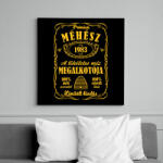printfashion Prémium méhész - Évszámmal - Vászonkép - Fekete (13172021)