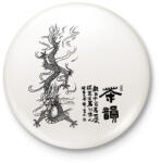 printfashion sárkány2 - Kitűző, hűtőmágnes - Fehér (3079245)