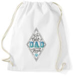 printfashion A világ legjobb apukájának - Sportzsák, Tornazsák - Fehér (401801)