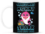 printfashion Christmas Mommy Shark - Bögre - Fekete (3991071)