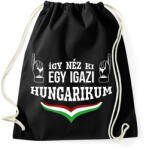 printfashion Igazi hungarikum - Sportzsák, Tornazsák - Fekete (7414880)