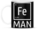 printfashion Periodic Ironman Fehér - Bögre - Fekete (4257041)