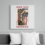 printfashion Elesett katona - Vászonkép - Fehér (6620838)