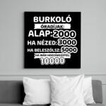 printfashion Burkoló óradíjak - Vászonkép - Fekete (9398621)