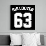 printfashion Bulldozer 63 - Vászonkép - Fekete (6661456)